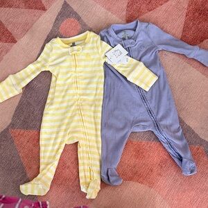 GAP 0-3 months onesies (yellow nwt)